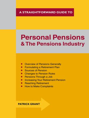 cover image of Personal Pensions and the Pensions Industry